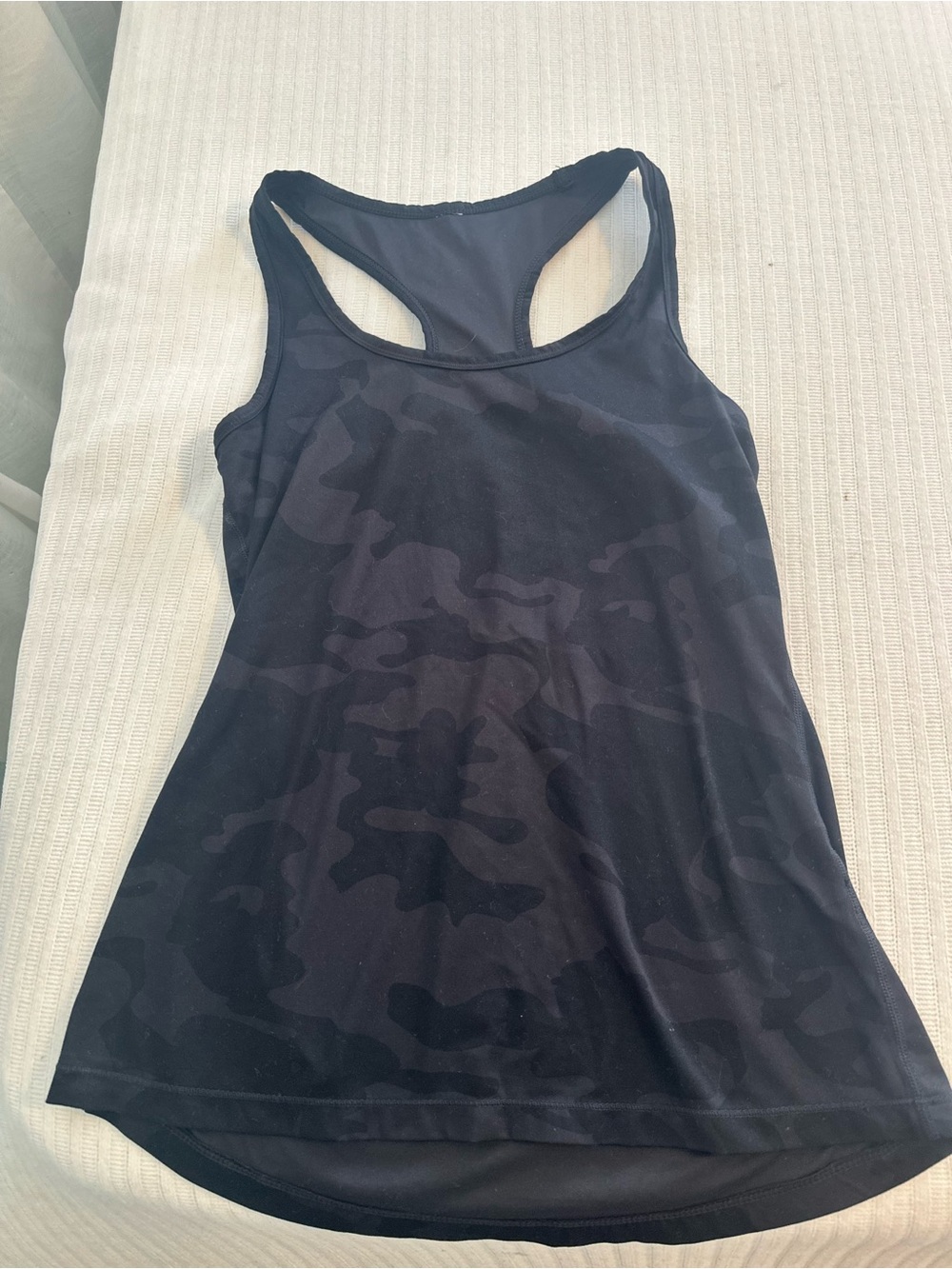 Black Camo Racerback Tank Top